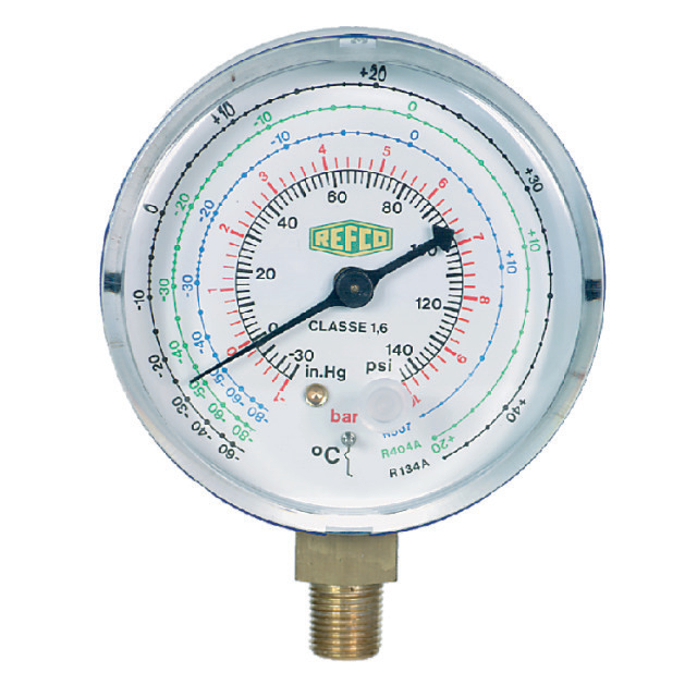 Manometer M2-250-DS-R134a zuig 68mm 1/8" NPT