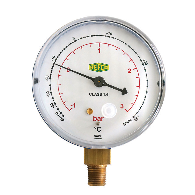 Manometer M2-250-M-R600a zuig 68mm 1/8" NPT