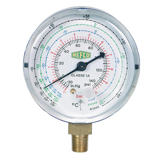 Manometer M2-250-DS-R134a zuig 68mm 1/8" NPT